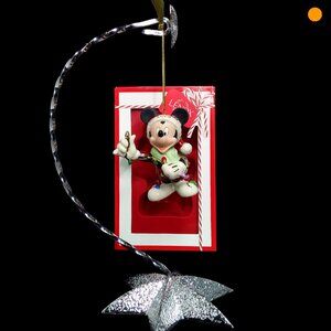 2018 Lenox Ornament Mickey Mouse Merry & Bright Porcelain 24K Gold Accents NIB